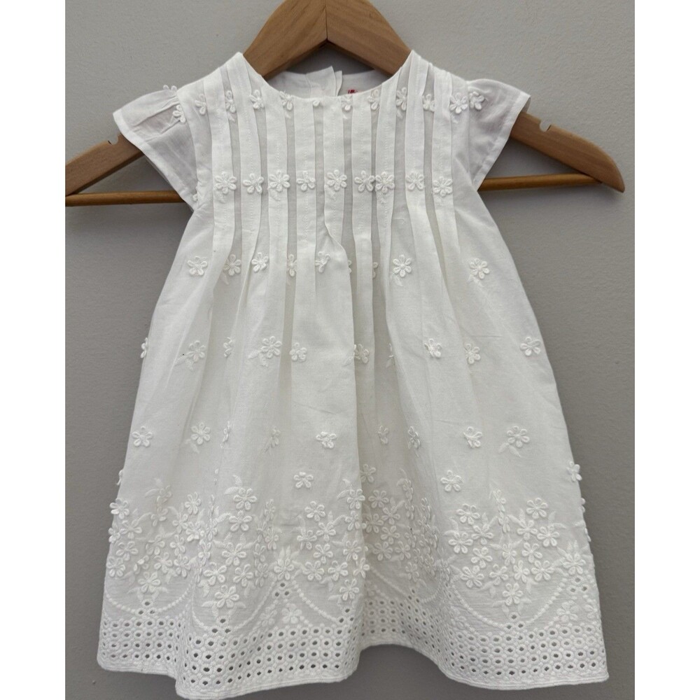 NWT's Baby Girl 18M Nordstrom Ruby & Bloom White Eyelet Summber Dress/Bloomers